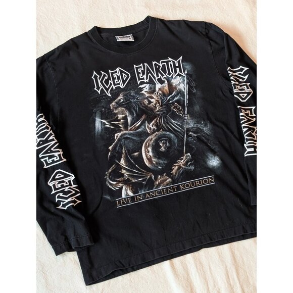 Iced Earth Live in Ancient Kourion 2013 Live Long Sleeve Metal Harcore Large - Picture 1 of 8